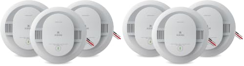 Image of Kidde Smoke Detector, Hardwired with AA Battery Backup, 20SAR, 6 Pack