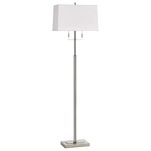 Cal Lighting BO-2802FL Transitional Two Light Floor Lamp from Norwich Collection in Pewter, Nickel, Silver Finish, 10.00 inches Cal Lighting BO-2802FL Transitional Two Light Floor Lamp from Norwich Collection in Pewter, Nickel, Silver Finish, 10.00 inches
