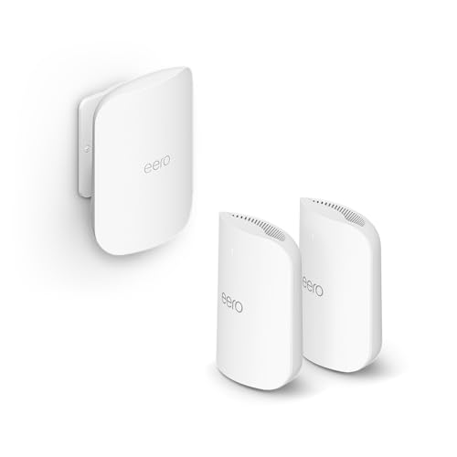Image of Amazon eero Pro 7 (2-pack) with Amazon eero Outdoor 7 (1-pack) mesh wifi system