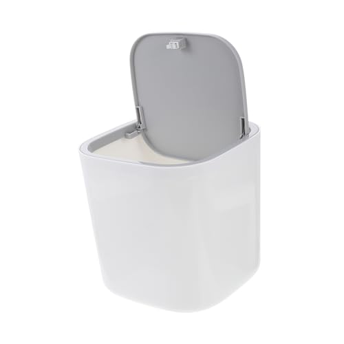 Vaguelly 1Pieza Bote De Basura Miniatura Con Presionada Papelera De Escritorio Para Cocina y Oficina Moderno y Funcional Color Aleatorio