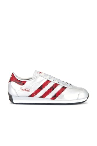 adidas Country Japan Men's Shoes, Silver Metallic/Better Scarlet/Core Black, Size 8