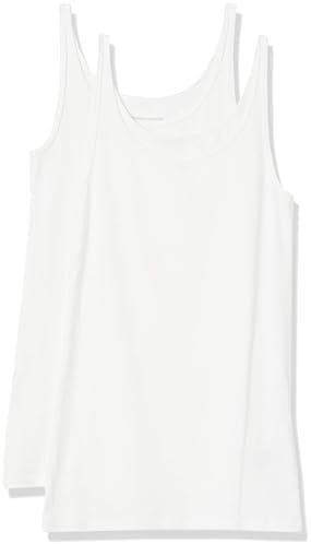Amazon Essentials Women's Slim-Fit Thin-Strap Tank Top, Pack of 2