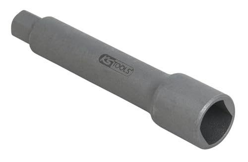 KS Tools 150.9439 Llave de vaso con punta de sufridera con perfil especial para amortiguadores de 10 mm, 8,0 x 11,0 mm