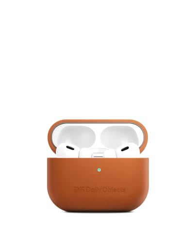 Image of DailyObjects Leatherite AirPods Case Cover Compatible with Apple Airpods Pro 2 | Durable Leatherite Material | Shock Resistant & Lightweight | Compatible Wireless Charging | Stylish Design - (Tan)