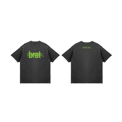 Charli XCX Unisex-Adult Offical Merch Scratched Out Brat T-Shirt