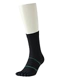 [Tabio]BASEBALL 五本指クルーソックス 25.0～27.0cm 日本製 野球ソックス クロ