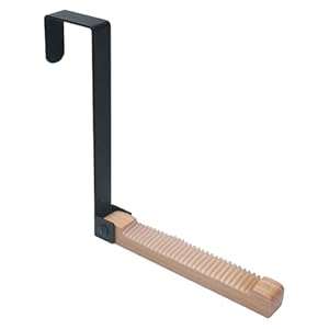 Fazvncv Klappbarer Türhaken aus Holz und Metall