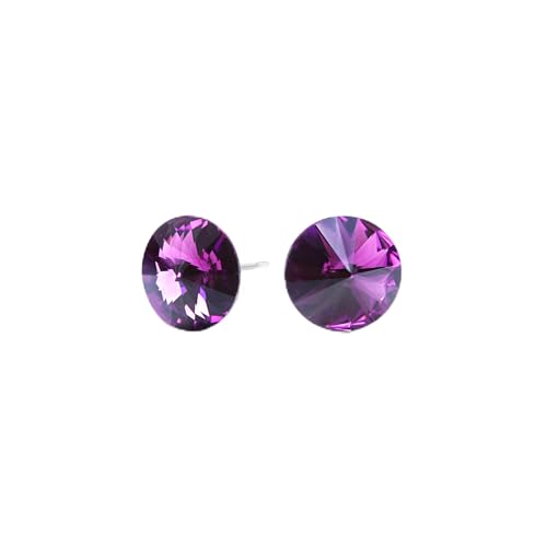 Seona Rivoli �N���X�^���C�������O �X�^�b�h�C�������O ���f�B�[�X ��h���� �X�e�����X�X�`�[���W���G���[�A�����p�C�������O, 8.3mm, �N���X�^��, ��΂Ȃ�