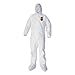 KleenGuard A40 Elastic-Cuff, Ankle, Hood & Boot Coveralls, White, 2X-Large, 25/Carton