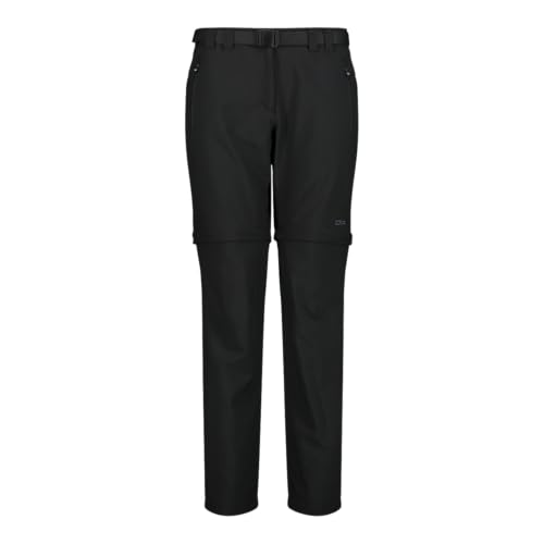 CMP Damen Zipp Off Hose, Schwarz,D34