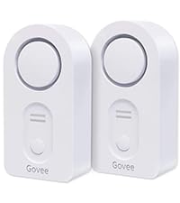 Govee Water Leak Detectors 2 Pack, 100dB Adjustable Audio Alarm Sensor, Sensitive Leak and Drip Alert, for Kitchen Bathroom Basement (Cannot Connect to Wi-Fi Directly)