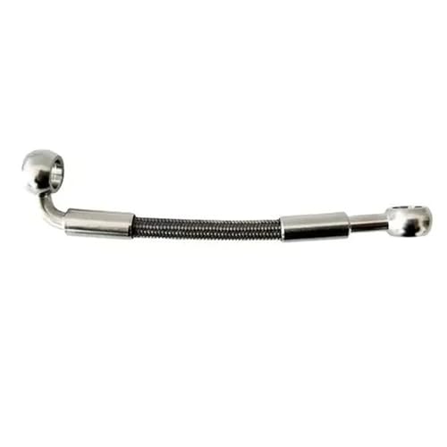 Tuyau d'huile hydraulique moto en acier tressé flexible M10 250cm