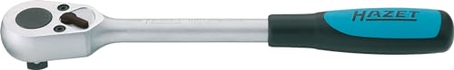 HAZET Hebel-Umschaltknarre 916SP I 1/2 Zoll (12,5 mm) Vierkant massiv I Oberfläche: verchromt, poliert I Betätigungswinkel: 11… – Ansicht 1