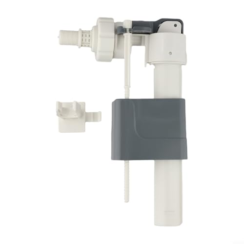 Pumixiy Vanne d'entrée de réservoir d'eau de toilette murale pour réservoirs dissimulés, raccord en plastique G1/2 ou G3/8, compatible avec vanne de chasse murale blanche (3/8)