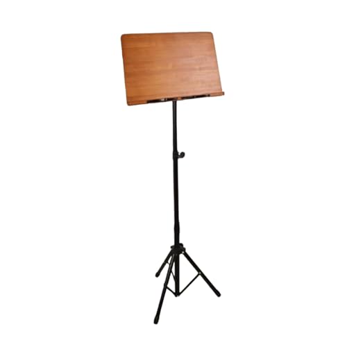 Soporte de lectura de pie con clips de papel y estante de música regulable hasta 160 cm