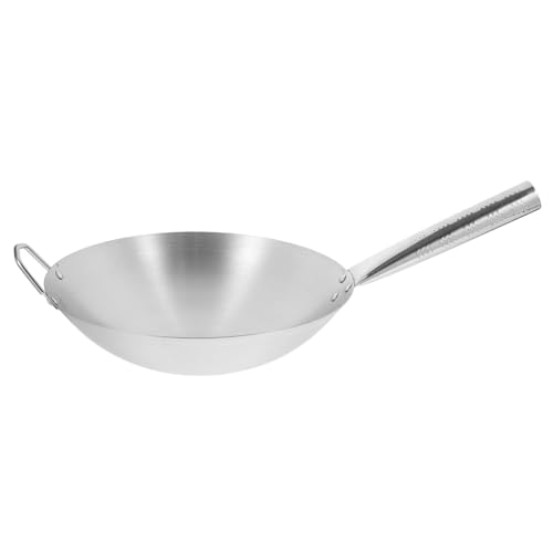 Wok de acero inoxidable antiadherente para cocina miniatura 1