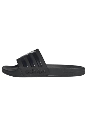 adidas Mixte Adilette Shower Liverpool Sandal, Core Black/Core Black/Ftwr White, 40.5 EU
