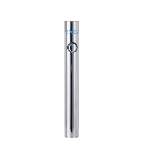 eos Premium CBD Vape Pen zum Aufladen per USB | E-Zigarette wiederverwendbar & nachfüllbar | Leistungsstarker 300-mAh Akku | Vaporizer ohne Temperatur-Schwankungen | E-Vape Stick in Chrom