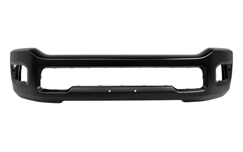 Suitable for Premium Front Bumper Impact Bar for 2019-2024 Ram 2500/3500 - Fog Light Cutouts, Paintable Black Finish, Direct Fit - CH1002409