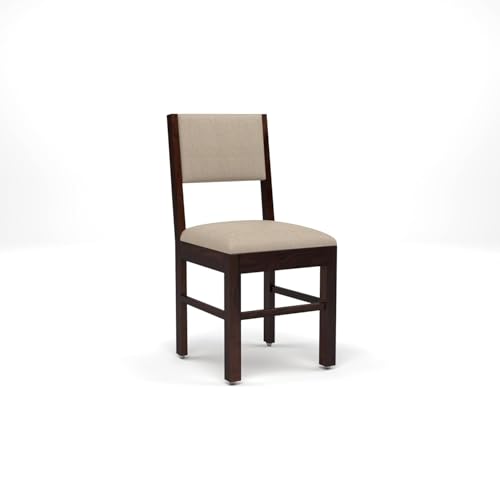 Image of Luxury Solid Sheesham Wood 6 Seater Dining Table Set with Cushioned Chairs | Wooden 6 Seater Dining Table with 6 Chairs | Premium Home Furniture| Hotels Restaurant (Finish Type-Walnut)