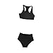 Menolana 1/6 Scale Female Clothes Bikini Dress up Ccessories Trendy Swimsuit Top and Bottom Underwear Set Women Action Figure Clothes, Black
