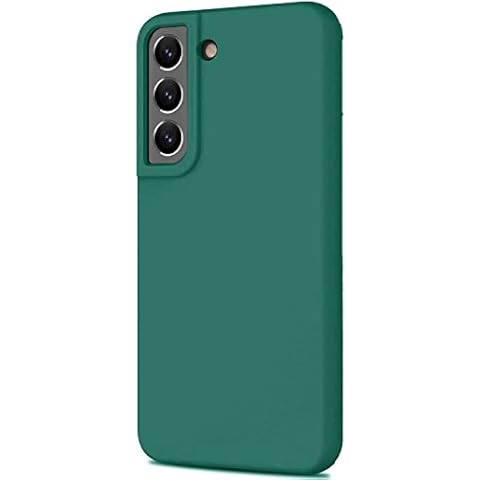 Compatible with Galaxy S22 Case, Soft Slim Smooth Flexible Protective Slim Fit Full Body Shockproof Protective Case for Samsung Galaxy S22 - Dark Green Cover