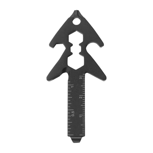 Herramienta multiusos compacta para exteriores, apta 8 en 1 con forma de árbol, equipo portátil de exterior para hombre, mujer y niño, regalo para papá, abuela, mamá