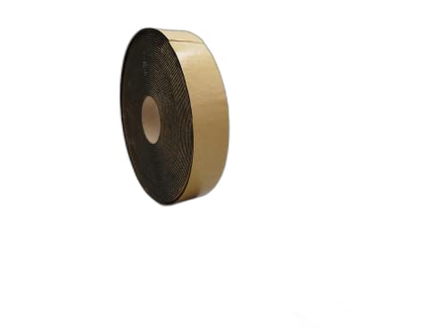 Bautenschutzmatte Gummi I Gummigranulat I Gummi Pad I Unterlage Terrasse I Rolle von 20m I Stärke 3mm (Gummi Selbstklebend, 20mx4cmx3mm)