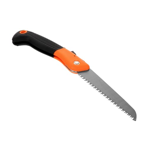 BESPORTBLE Compact Pruning Saws for Camping Landscaping Folded Pulling Saws 3-sided Grinding Blades