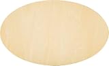 10pcs Oval Craft Wood 7X4.3 Inch Unfinished Wood Crafts,Wood Circles for Crafts, Wooden Oval Cutout,