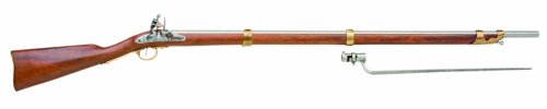 Denix 18th Century Flintlock Musket American Revolution Era Rifle - Non-Firing Replica