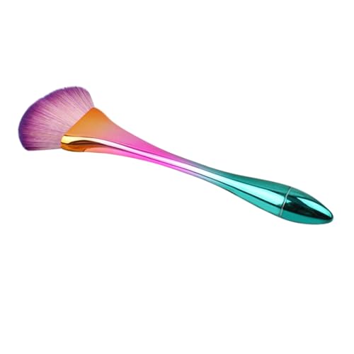 Didiseaon Pretty Makeup Brush Brush Set Stiling Brush Makeup Fan Shape Electroplate Beauty Tools Fashion Blush Brush