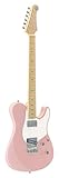 Pacifica SC Professional Electric Guitar with Maple Fingerboard, Ash Pink with Hard Case