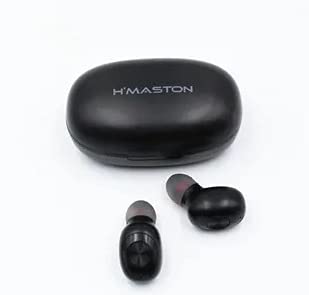 Fone De Ouvido Preto, Bluetooth, H'maston Original, Modelo LY-112 Pro - Com Base Carregadora