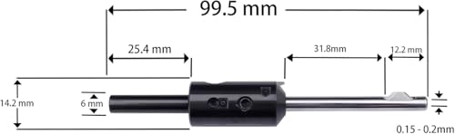 Werkzeug zum Entgraten von Innenlöchern, Präzisions-Kanten-Grat, Fasenschaber, Durchmesserbereich von 3,3 ~ 5 mm, für Metall, Kunststoff, 3D-Druck, Holz