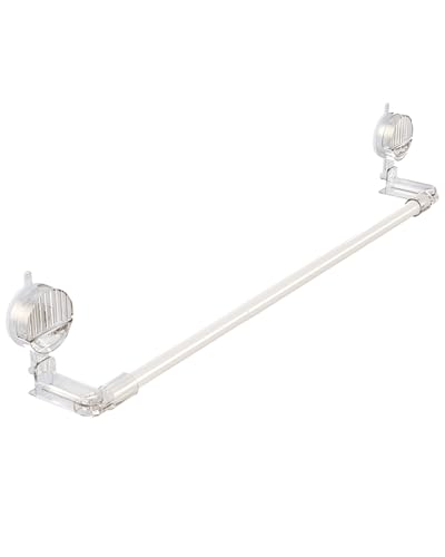 Barra Cortinas Extensible Barra Cortina sin Taladrar Extensible sin Taladro Barra Cortina Ducha Barra de Cortina de Ducha Extensible Portavisillos Extensible para Baño Colores Blanco y Negro 95-195cm(