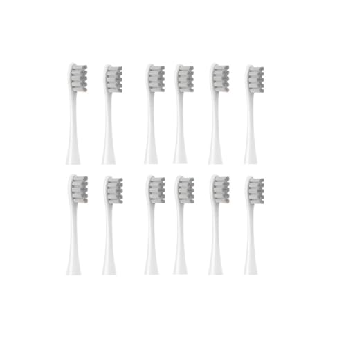 12 �̌����p���u���V�w�b�h�A�݊���������܂�Oclean X/X PRO/ Z1/ F1/ One/Air 2 /SE �\�t�g���u���V�̃N���[�j���O�ɑΉ�(12pcs grey)