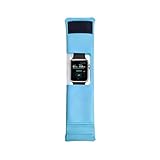 Waterproof Bag for Smart Watch – Weatherproof & Adjustable Floating Touchscreen Smartwatch Case PVC Protector Sleeve for Swimming Drifting Water Festival & Outdoor Work Activities (Blue)