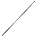 Westbrass 1/2" x 48" IPS Pipe Nipple, Polished Nickel, D12148-05