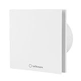 Turbionaire Arte 100SW Aspiratore Bagno, Bianco, 100 mm, Valvola di Non Ritorno, Aspirazione Perimetrale, Protezione IPX4, Per Combattere Muffa e Umidità