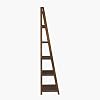 Linon Melissa Walnut Mid-Century 5 Shelf Bookcase