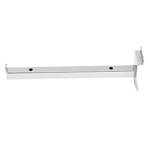 Muklei 12 Pack 10 Inch Slatwall Panel Display Hooks, Heavy Duty Slatwall Deluxe Hooks, Display Hooks For Panel And Display Retail Products, Chrome #TOP3