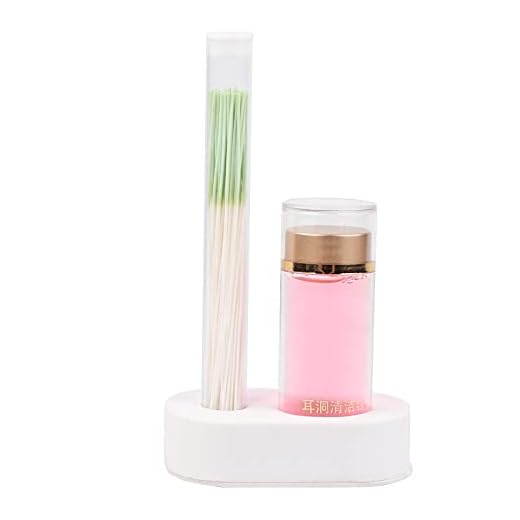 10ml Pierced Ear Cleansing Solution, Ear Cleaner Ear Holes Cleaning Line Floss Set Aftercare Sterilization, Cleaning Line Ear Piercing Care Odor Removal Cleaning Tool for Girls Women Men(Rose)