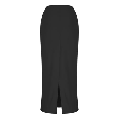 HGps8w Women's Bodycon Mermaid Maxi Skirts Dressy Casual High Waisted Elegant Business Casual Cocktail Party Long Skirt4