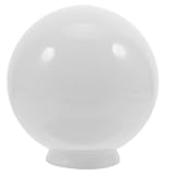 Hemobllo Pantalla de Vidrio Esférica de Repuesto (Ø 16,5cm), Tulipa Globo Ópalo para Ventilador de Techo y Lámpara Exterior, Apertura de Cuello 7,5cm - Vidrio Real