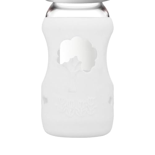 ガラス瓶シリコンスリーブ - ガラスボトルプロテクター、保護ボトルスリーブカバー|再利用可能な哺乳瓶ホルダーシリコンウォーターボトルスリーブ、家のためのスリップボトルスリーブ、150ml、270ml)