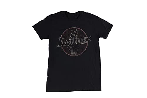 Ibanez Headstock IBAT006L T-Shirt Noir Taille L
