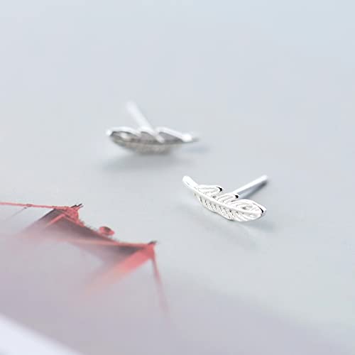 Boucles d'oreilles plume en argent 925 comme idée de cadeau de Noël - 2