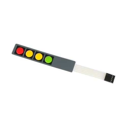 Interruptor de membrana matriz de 2 llaves para reparar botoneras y crear paneles de control 4