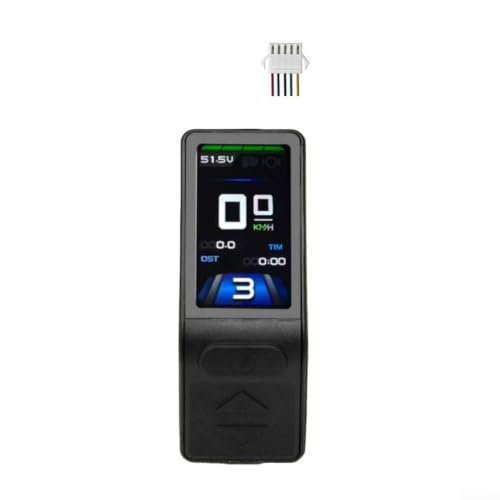 Pantalla Ebike KT-TF04 24V-48V LCD con conector impermeable SM de 5 pines 7